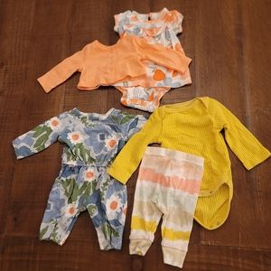 ⭐Newborn Caters Baby Girl Outfits Set of 3 outfits, Cloud Island⭐